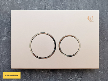Кнопка смыва CeramaLux DC-16 шампань