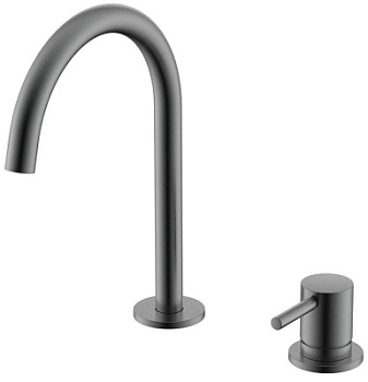 Смеситель для раковины Nemo Round NM-2318BGM brush gun metal