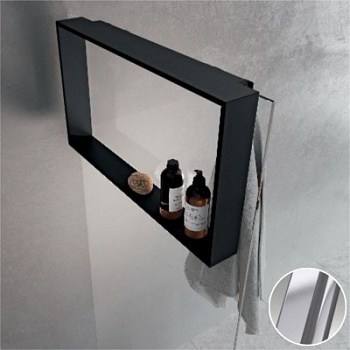 Полка с крючком Novellini Frame 60x40 см R90AKFPO4070-B
