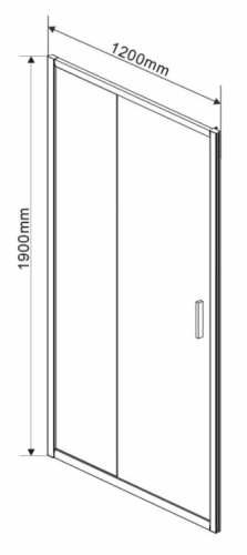 Душевая дверь Vincea Garda VDS-1G120CL