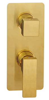 Смеситель для душа Remer Absolute AU92KBBG, золото брашированное