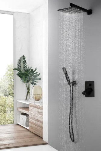 Душевая система Rea Fenix Black P6920