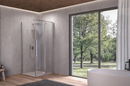 Душевая дверь Kolpa-San Polaris Fold D 80-R silver brill transparent 516160