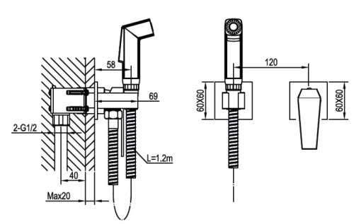 Гигиенический душ Ahti Vaasa VA305217