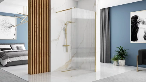 Душевая стенка Rea Aero Intimo gold matt 120x200 K4127