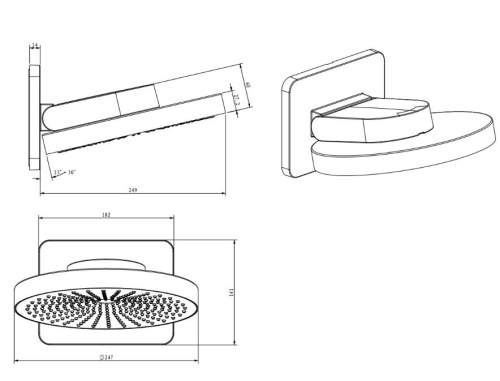 Душевая система Vincea Inspire VSFW-422TI1GM