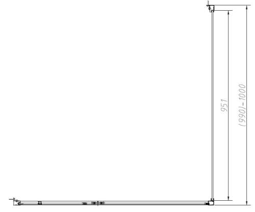 Душевой уголок Vincea Slim-N VSR-4SNP1010CL
