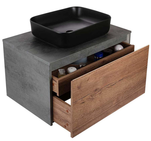 Тумба подвесная Vincea Mesa 800 T.Oak + Beton VMC-2MS800TB