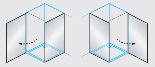 Душевая дверь Kolpa-San Andromeda D 100 black transparent 516620