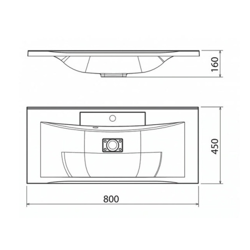 Умывальник Caprigo Прима 800 ПРМ 800