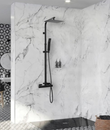 Душевая система Rea MILAN Black matt P7000