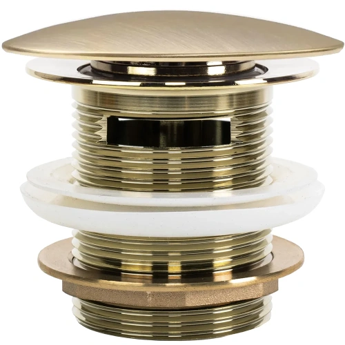 Донный клапан для ванны Rea клик-клак gold matt W2005 универсальный