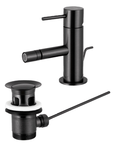 Смеситель для биде Remer X Style X20CFP, чёрный брашированный хром