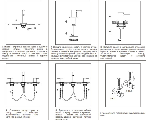 Смеситель для раковины Nemo Round NM-2317BGM brush gun metal