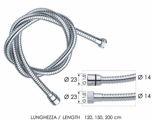 Шланг для душа 200 см Remer 333CN200