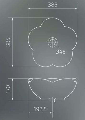 Умывальник Gid N9078