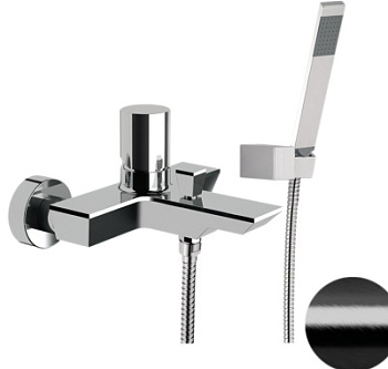 Смеситель для ванны Remer Edge EG502CFP, черный брашированный хром