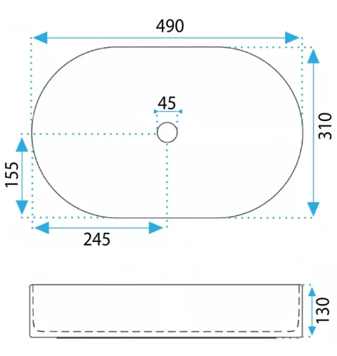 Умывальник Rea Vanda U0603