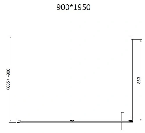 Душевой уголок Vincea Slim 8mm VSR-4SLP9010CLG