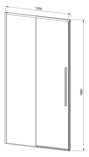 Душевая дверь Vincea Slim-N VDS-4SN130CGB