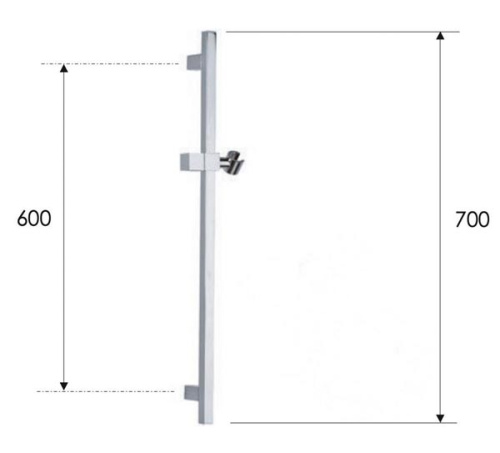 Душевая стойка 70 см Remer 317SDO, золото глянцевое