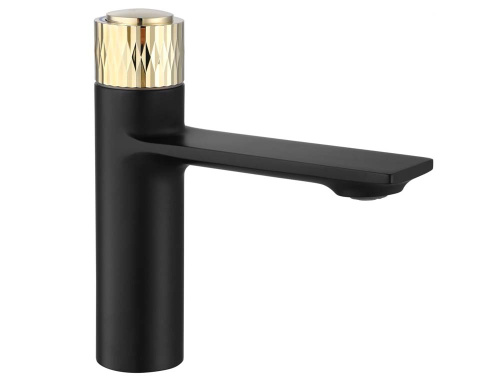 Смеситель для умывальника Rea Storm Black Gold B9987