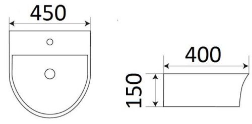 Умывальник CeramaLux 78370A