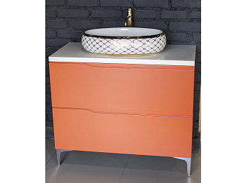 Тумба напольная Vela Вектор Оранж 100Н TU27144