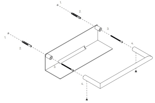 Душевая полка Decor Walther Mikado DA 30 0863982