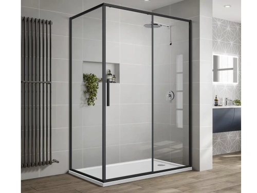 Душевой уголок Vincea Slim-U VSR-2SU9012CLB