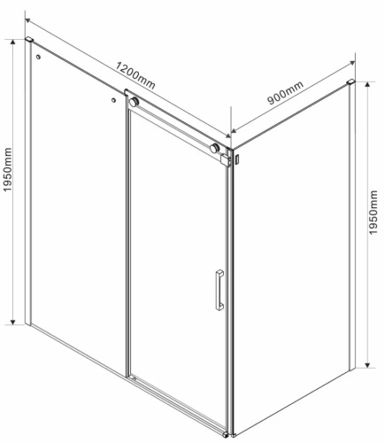 Душевой уголок Vincea Como VSR-1C9012CL