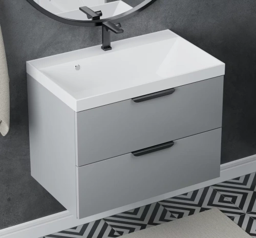 Тумба подвесная Vela Мира 80П под Classica (серый) TU63375